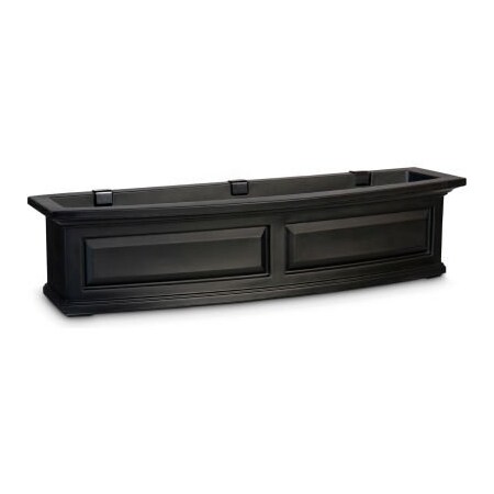Mayne Mail Post Inc Mayne Nantucket 4-ft. Window Box, Black 4831-B